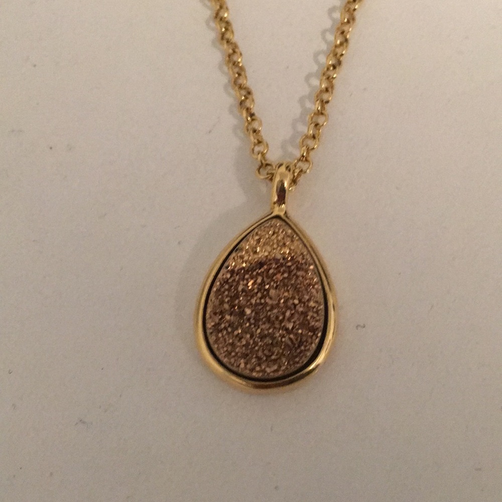 Elizabeth and James druzy necklace